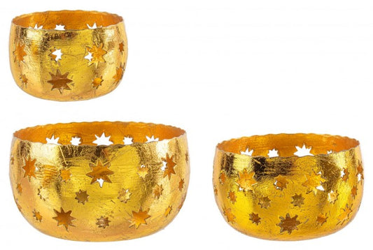 4x Set3 P.Maya Vela Baja Estrella Dorada