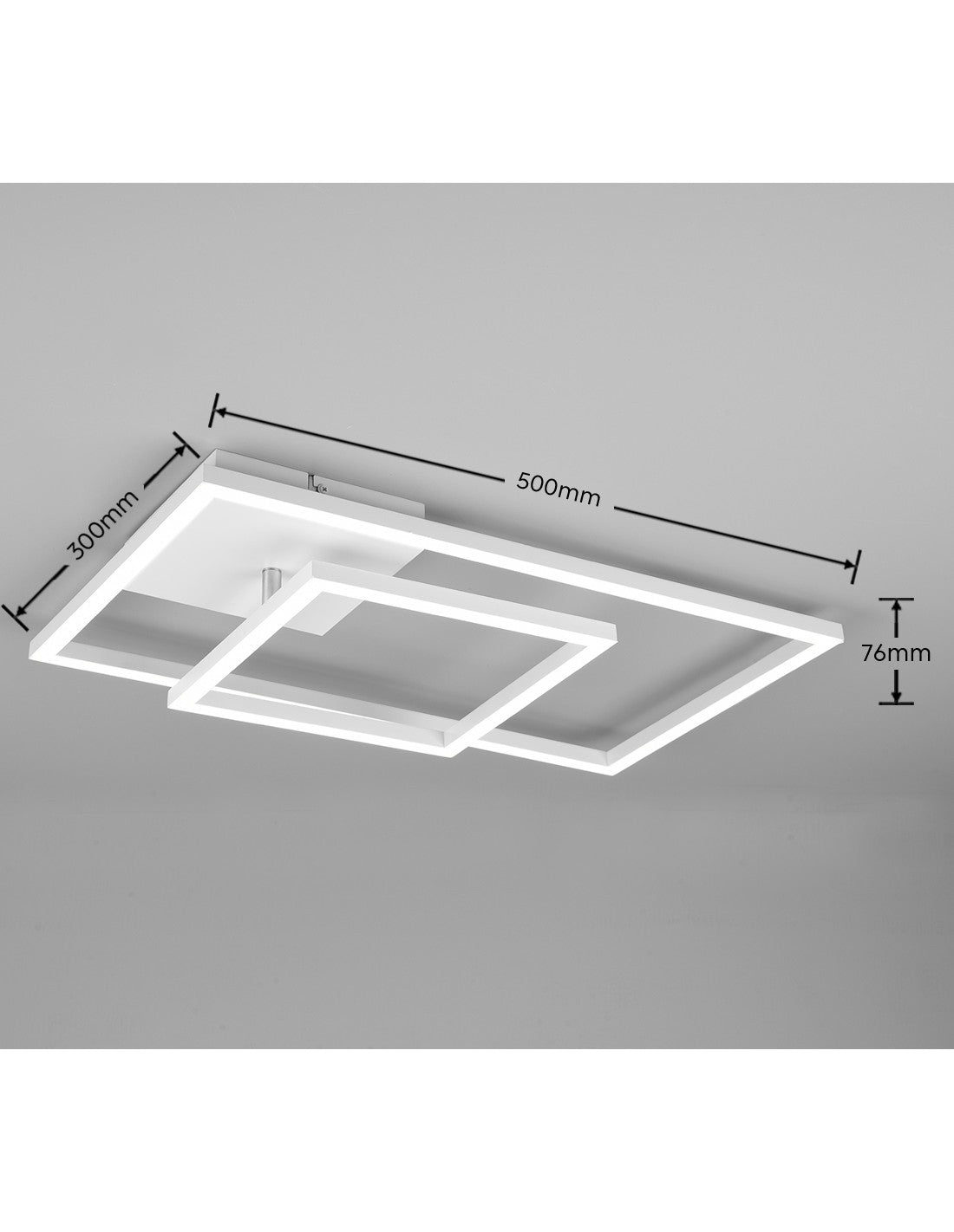 Lámpara de techo cuadrada ajustable LED Dimmer Pan White Trio Lighting