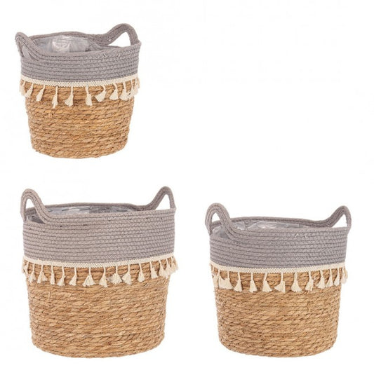 3x Set3 Cesta 2M Bridget A Gris-Natural