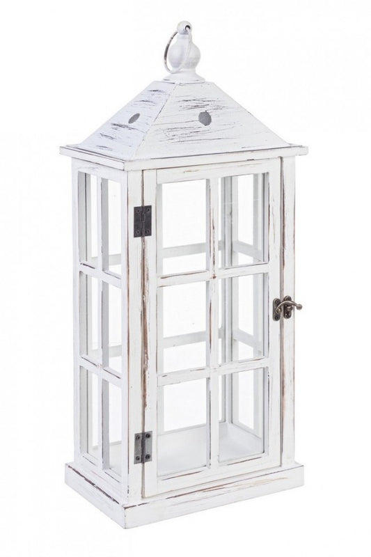 4x Farol Madera Blanco 55H