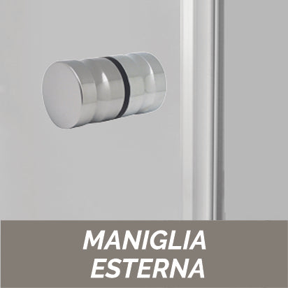 Mampara de ducha de cristal de 4mm - Línea Oxígeno