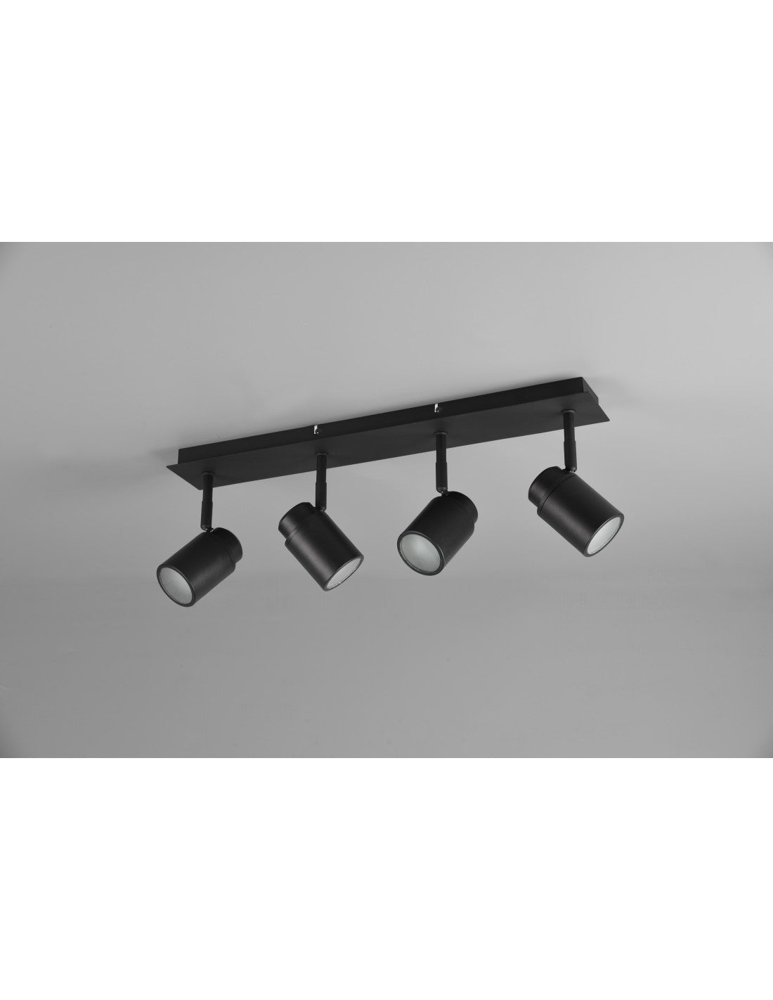 Barra Lineal 4 Focos Orientables Metal Negro Angelo Trio Lighting