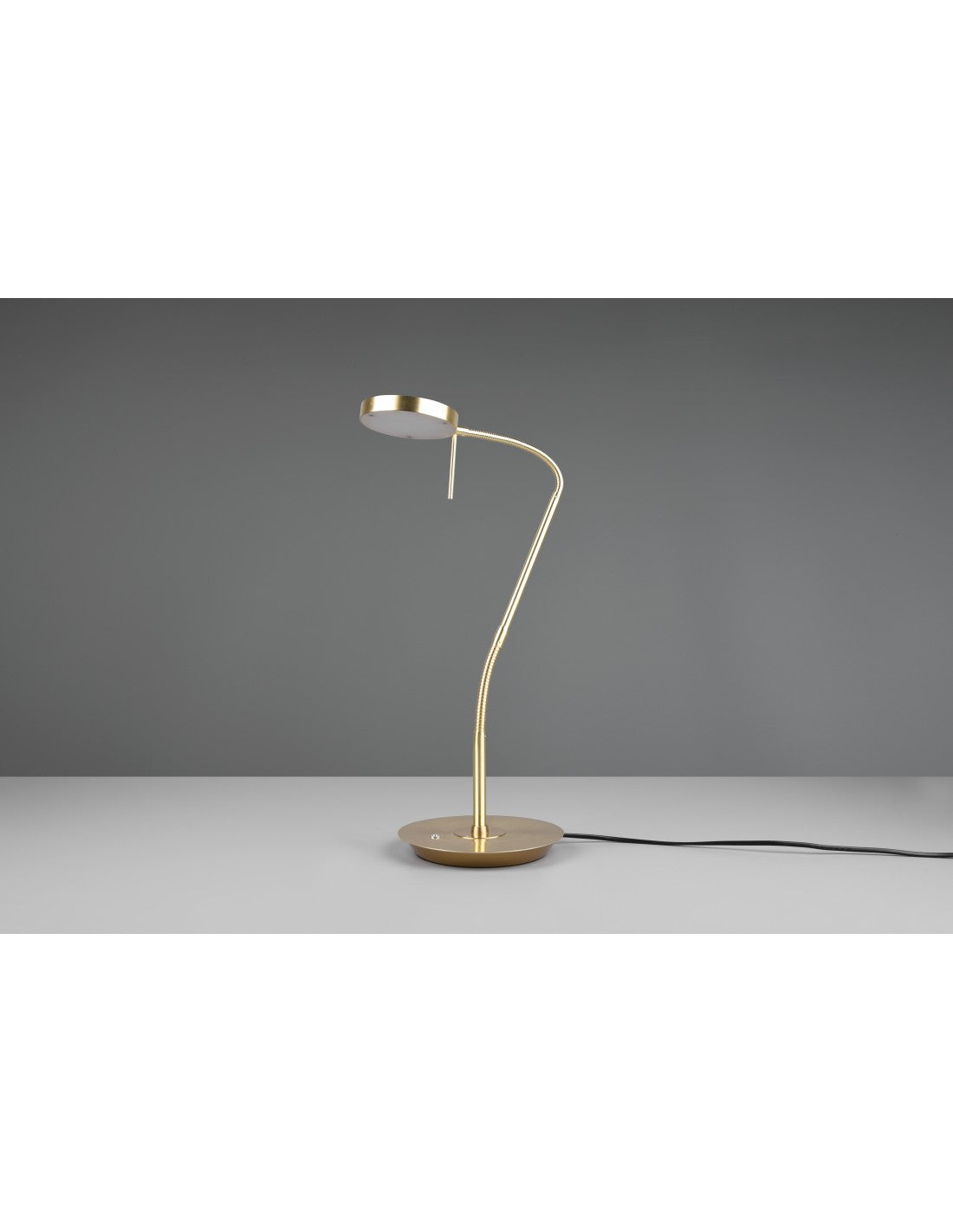 Lámpara de escritorio flexible Monza LED Touch Dimmer Brass Trio Lighting