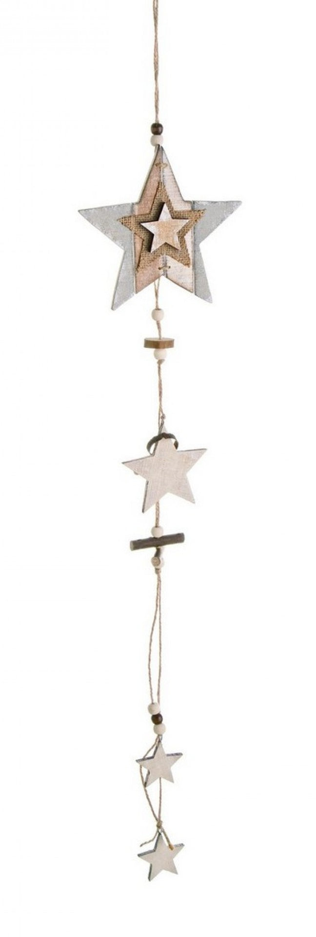 12x Estrella de rayas de hilo