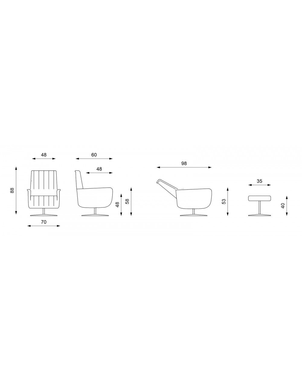 Sillón relax reclinable Z-003 STS