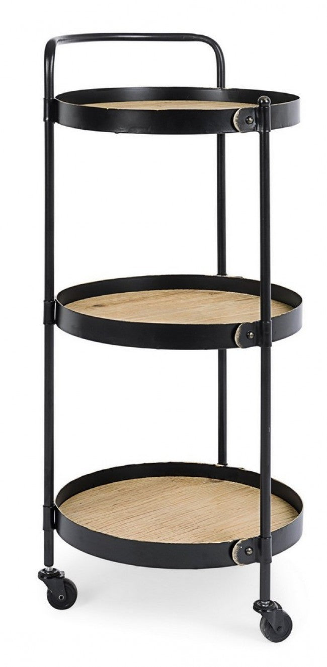 Carro Jerrod vintage de 3 estantes