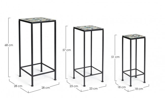2x Set3 Mesa de centro Positano Qu