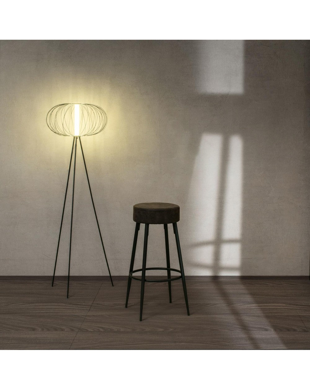 2x Taburete de microfibra - Greg