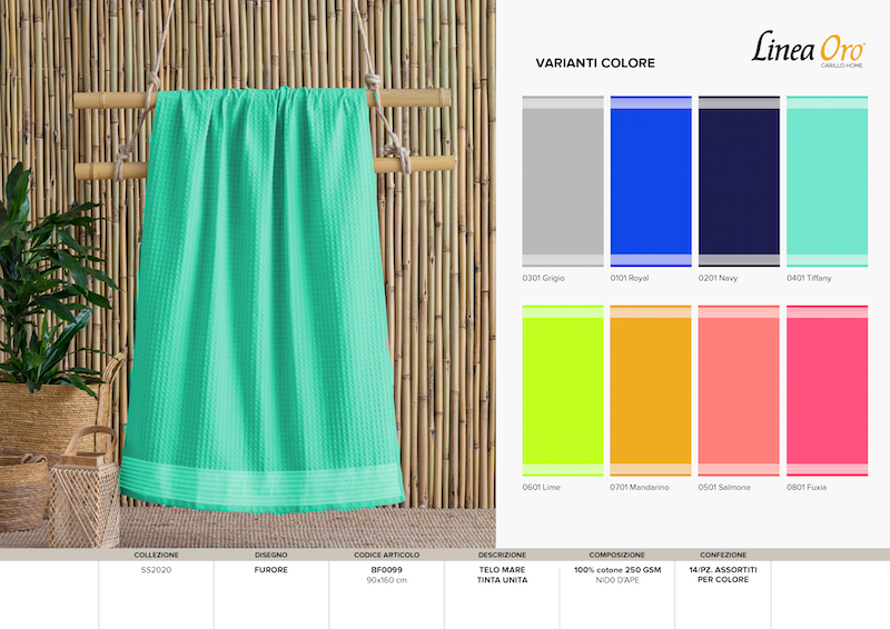 Toalla de playa lisa color royal