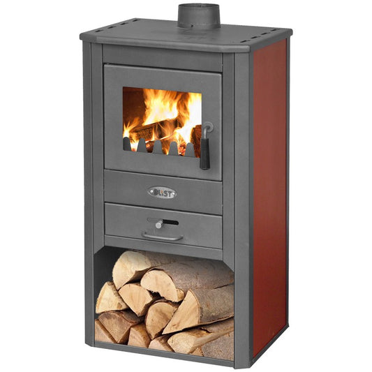 Estufa de leña burdeos 49 x 46 x 93 h cm