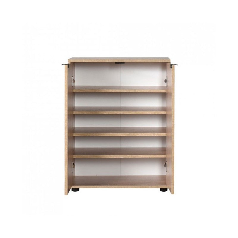 Zapatero multiusos con 2 puertas y estantes Sonoma 60x34xh.78 cm