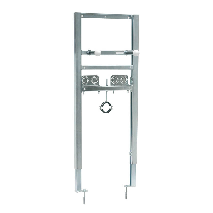 Soporte para fregadero suspendido sobre placas de yeso y mampostería