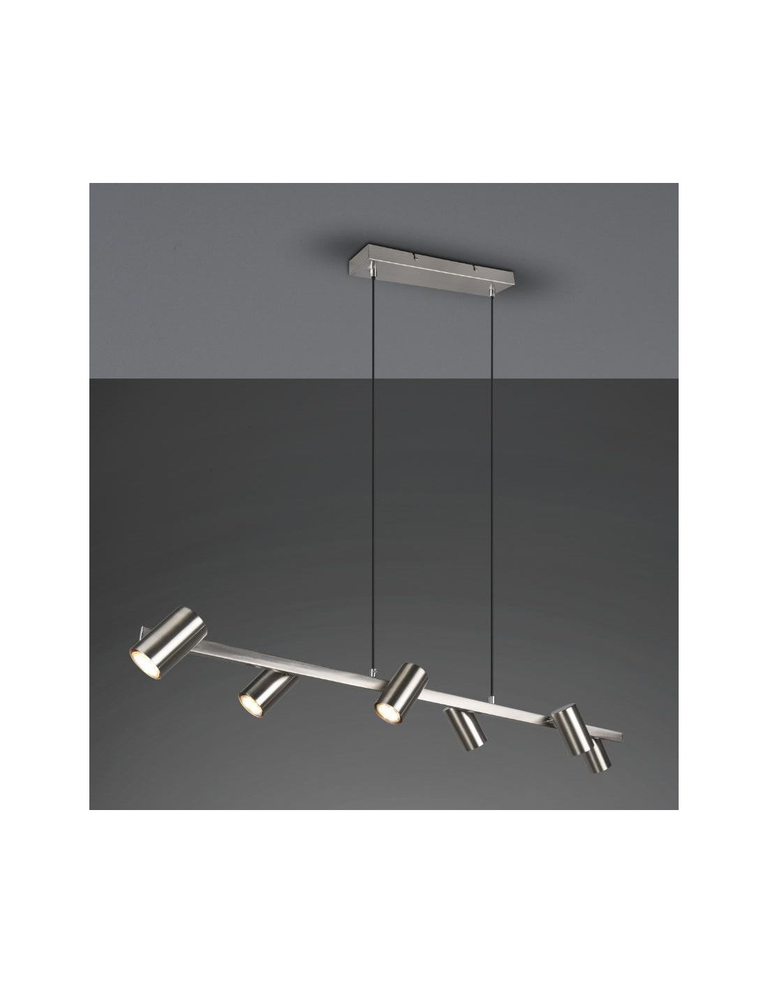 Araña 6 Focos Orientables GU10 Marley Nichel Trio Lighting