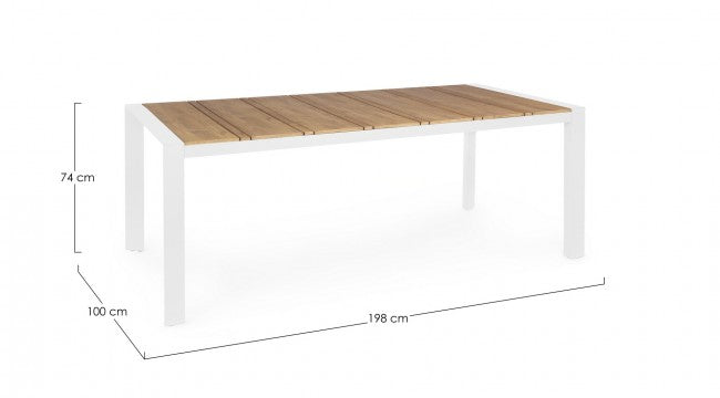 Mesa Elias 198X100 Blanco Sj60
