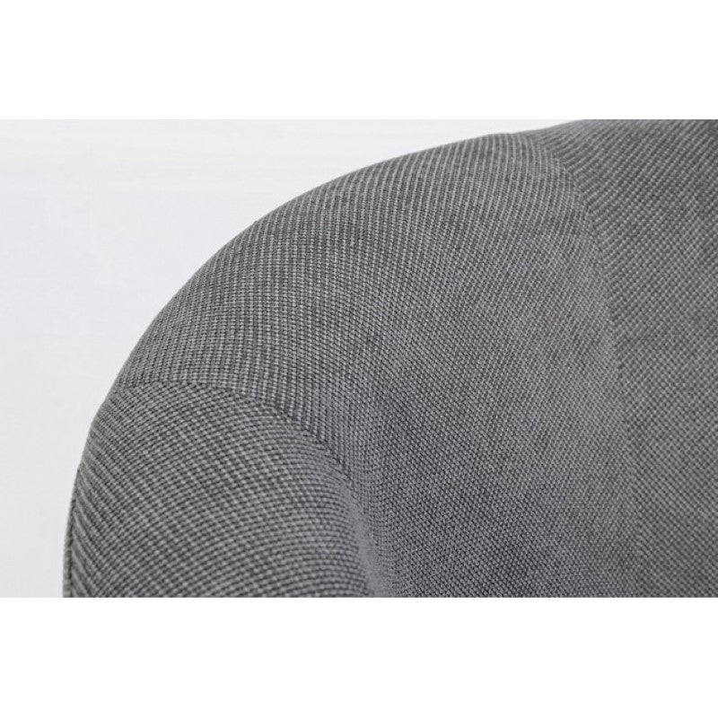 Sillón de madera y tela Antracita BELICE 64,5x63x h76 cm
