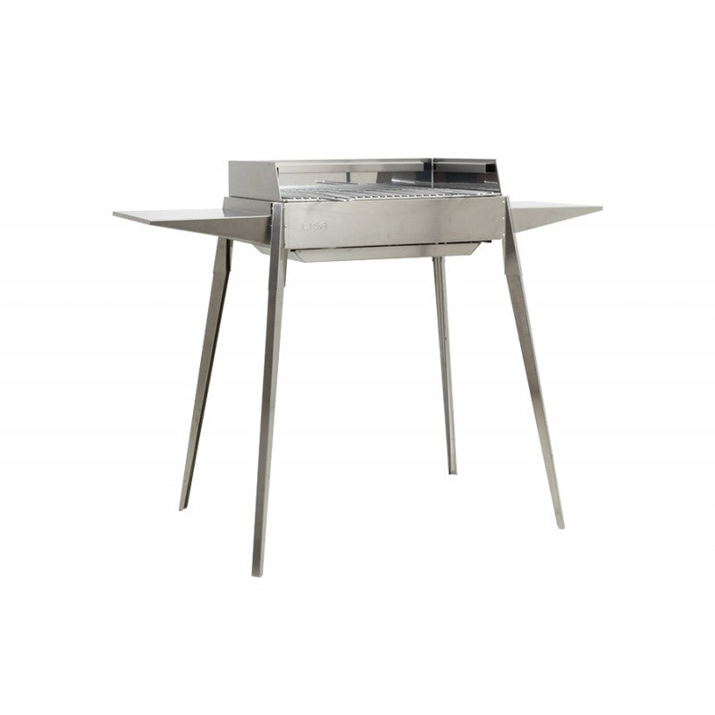 Barbacoa de acero exterior Etna 122x62x85h cm