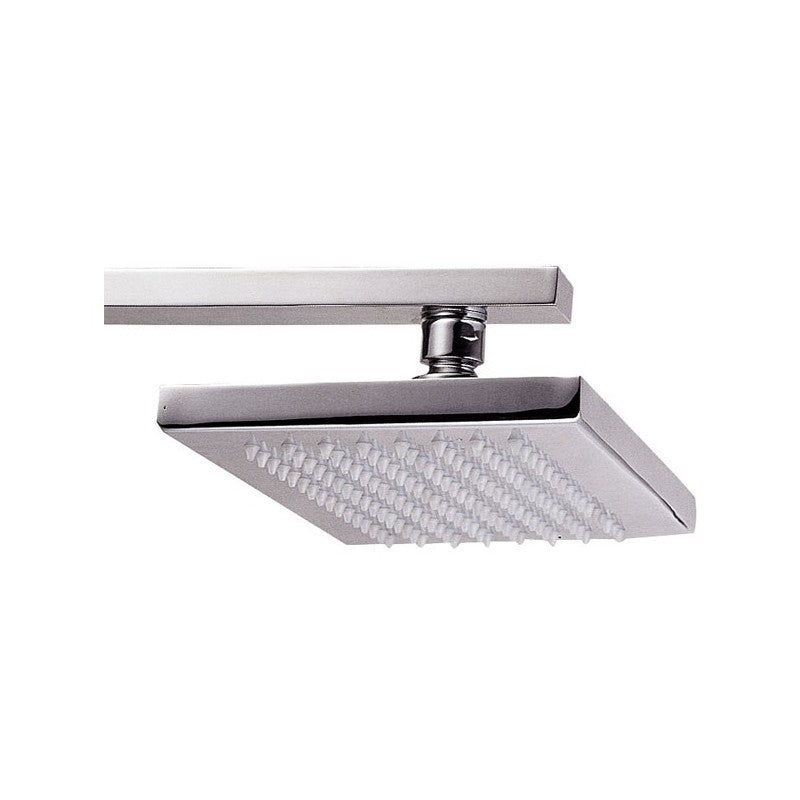 Rociador de ducha de pared con acabado cromado