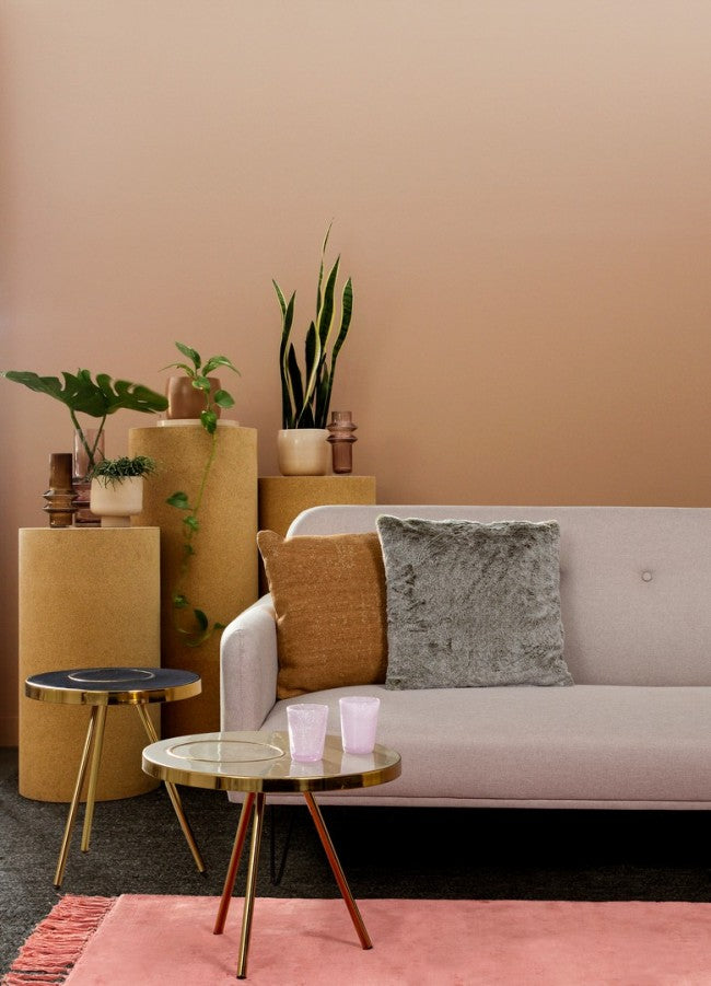 Alfombra viscosa estilo étnico Coral Rojo BELIZE 160x230 cm