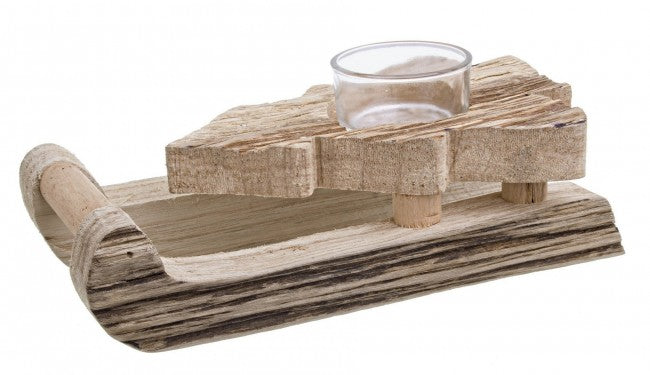 6x Portavelas Dobbiaco Albero Natural