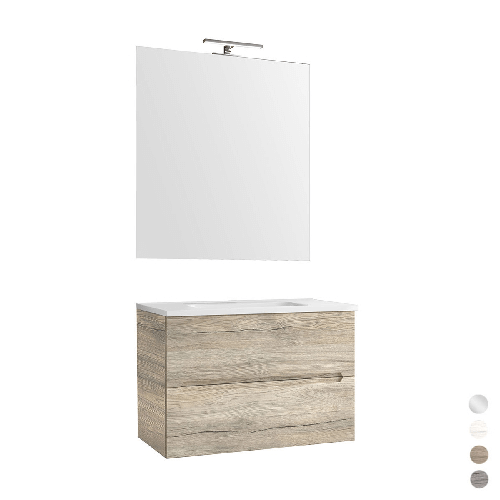 Mueble suspendido roble gris 70 cm - Línea Talia