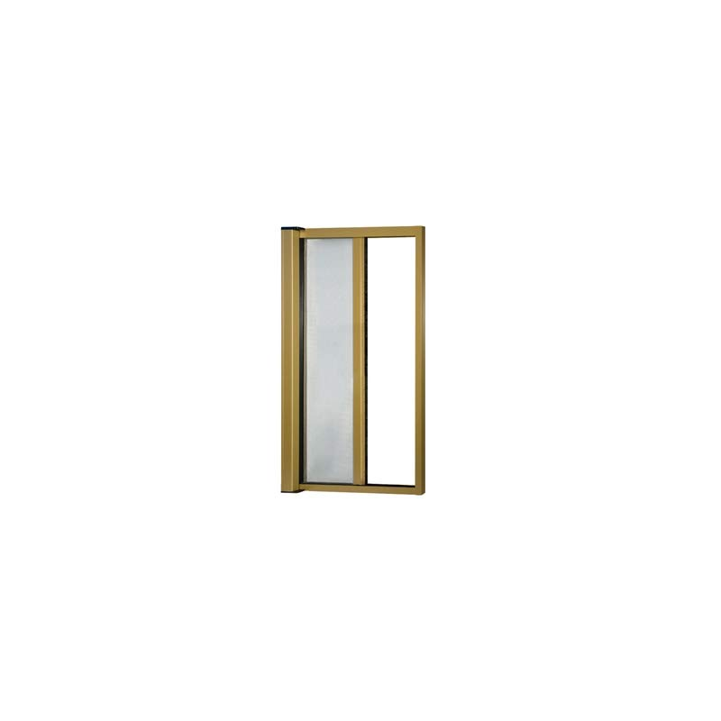 Mosquitera enrollable en kit universal reducible para ventana francesa horizontal Bronce 160x250