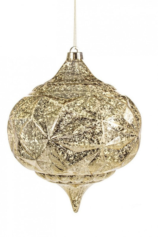 4x colgantes de gota de oro cepillado
