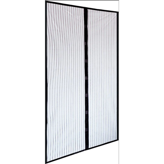 Mosquitera de poliéster con imanes 120x240 cm para puerta Negro IRS