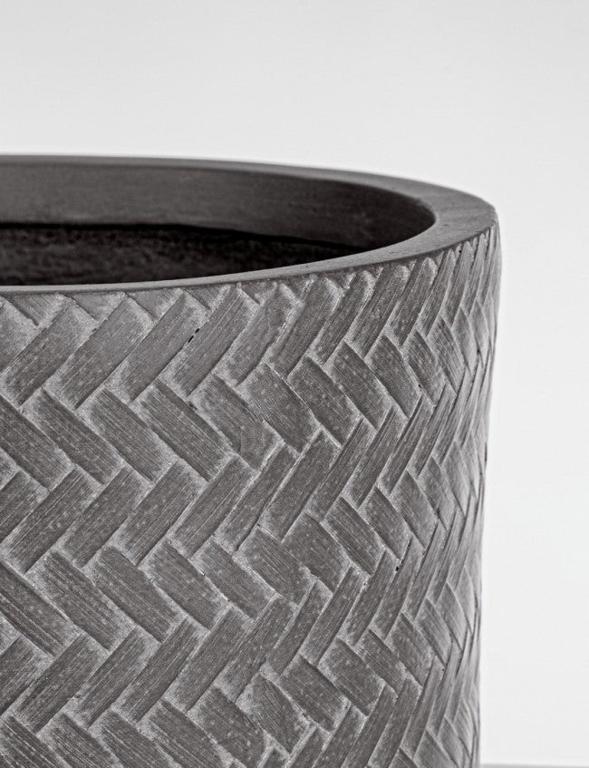 Set4 P.Vase Tressage Cil Antracita