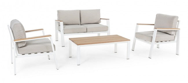 Conjunto de salón de jardín Belmar blanco