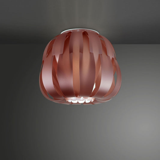Plafón de metal rosa cm. 29x23h
