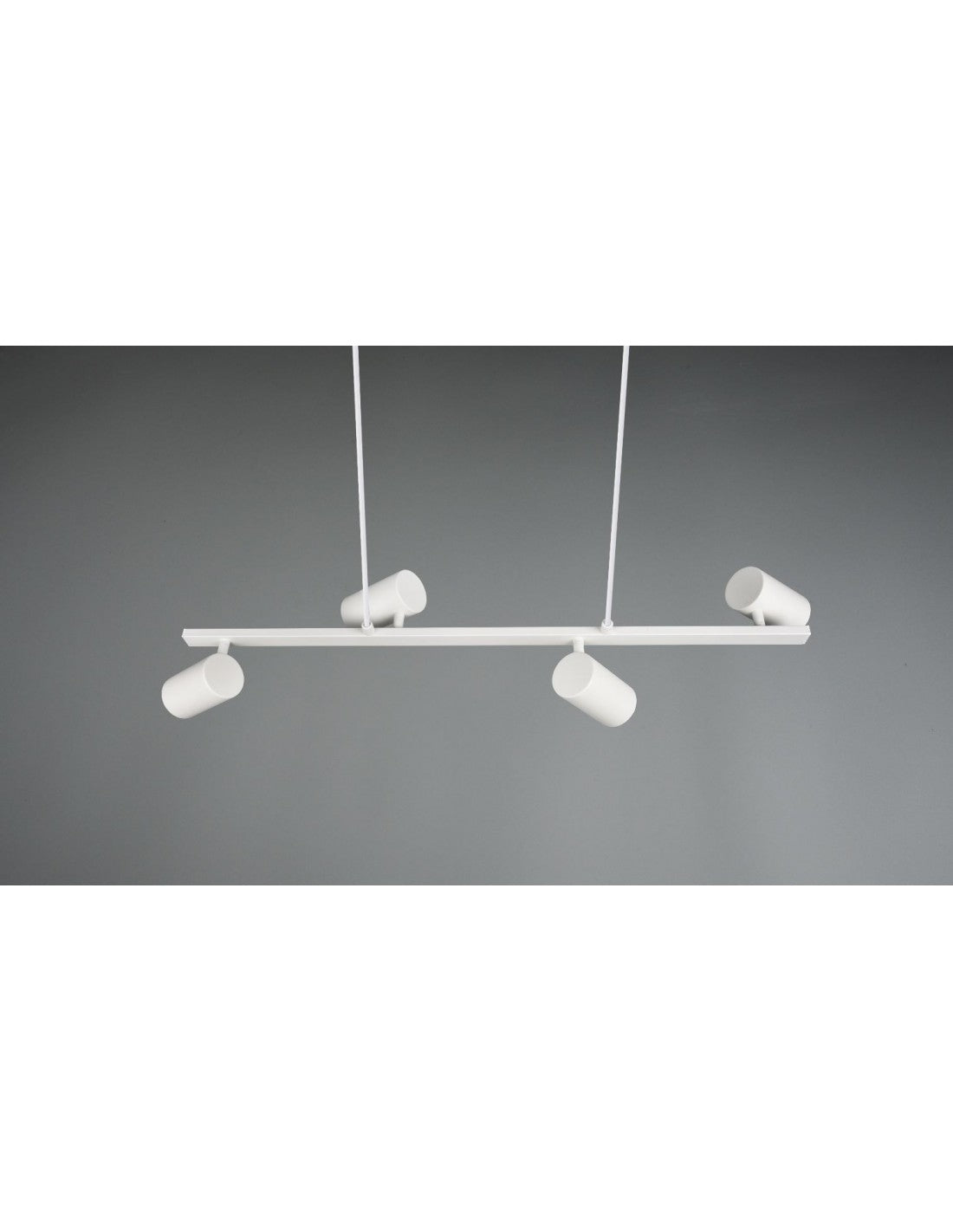 Suspensión Blanca 4 Focos Orientables GU10 Marley Trio Lighting