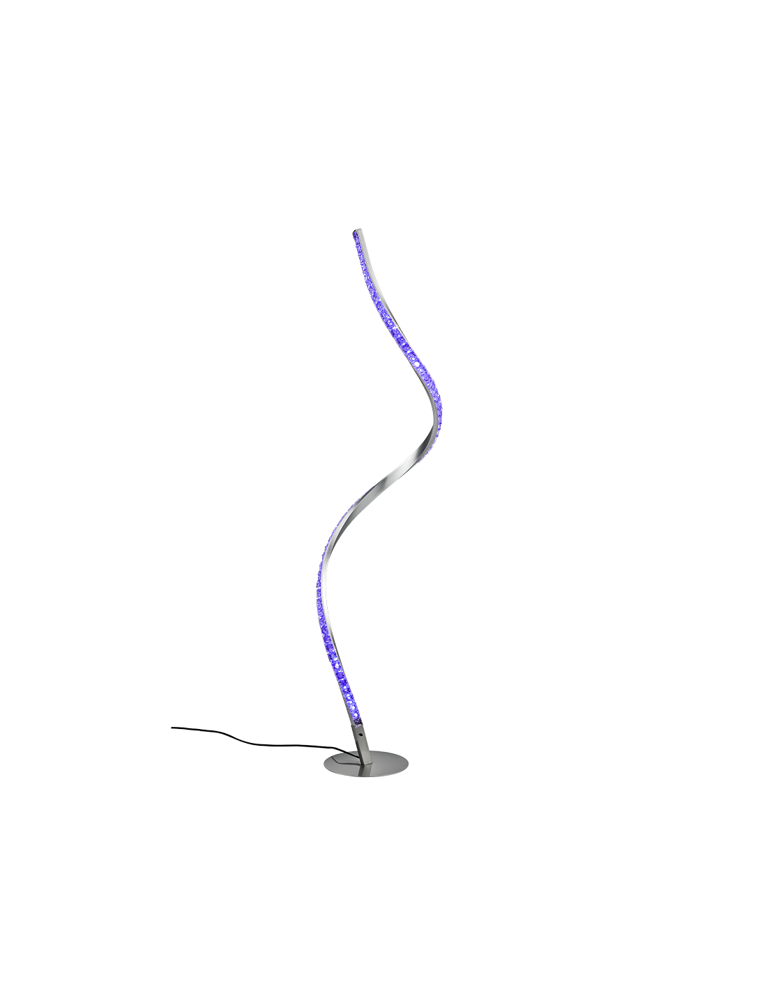 Lámpara de pie LED Rubin moderna regulable efecto cristal RGB H116 cm Trio Lighting