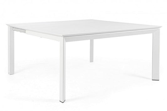 Mesa de jardín extensible Konnor blanca