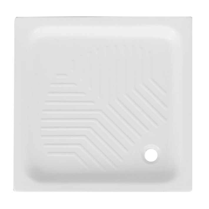 Plato de ducha cuadrado en cerámica Dianhidro