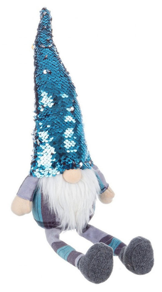 4x Patas azules brillantes de Papá Noel