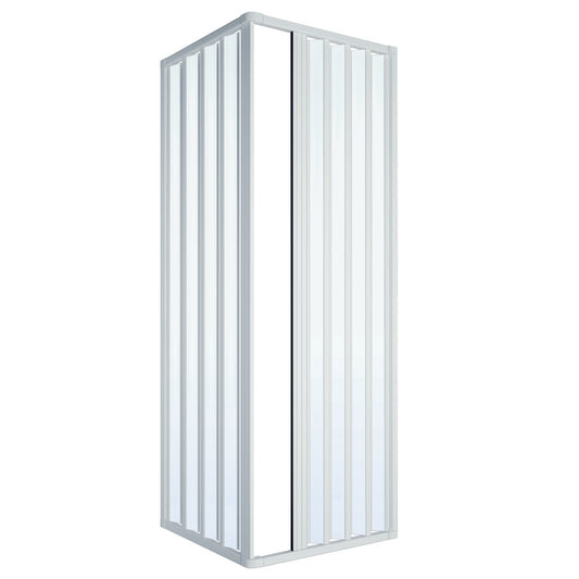 Mampara de Ducha 2 Lados Fuelle Reducible Modelo Loris Lux