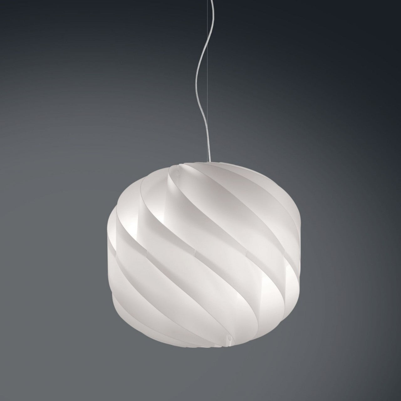 Suspensión 2 Luces Blanco en Metal Cromado Cm. 55x52h