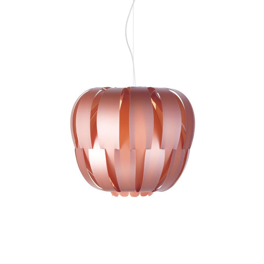 Suspensión de metal rosa en metal cromado cm. 42x32h