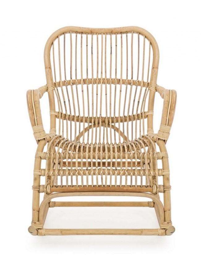 CASIMIRA Mecedora de ratán natural 66x82x h88 cm