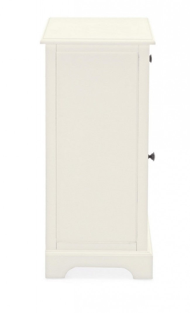 Mesita de noche Amabel clásica 1 puerta y 1 cajón 42x32x72h cm