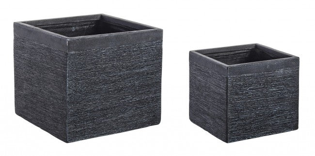 Set2 P.Vase Graffiti Qu Negro Bajo