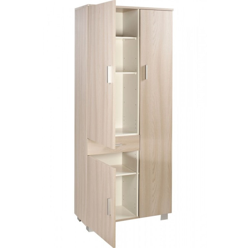 Armario multiusos tres puertas y un cajón Light Olmo 77x34x h178 cm