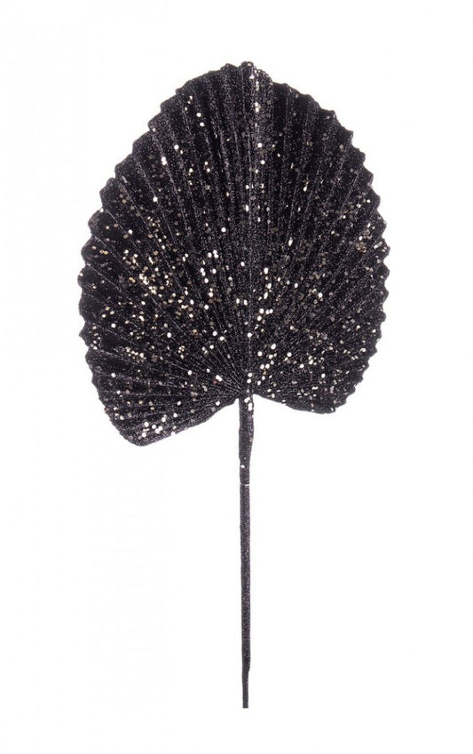 12x Hoja de abanico negra Al 52 cm