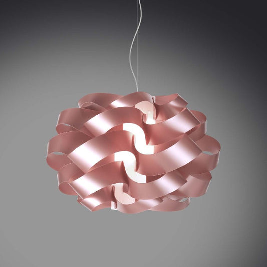 Lámpara colgante CLOUD rosa de una luz diámetro 28x h18 cm