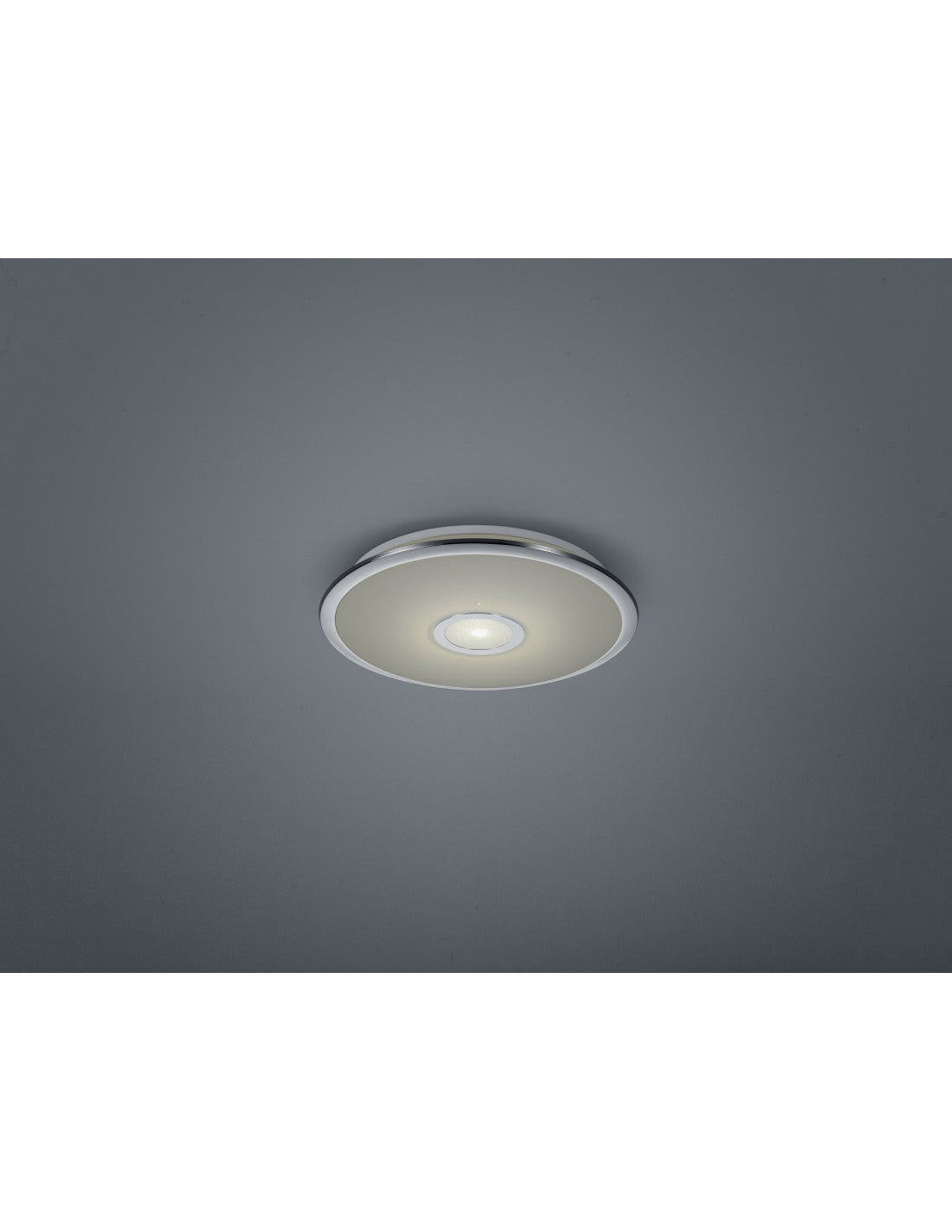 Plafón multifuncional Disco Led Osaka Ø42 cm Cromo Trio Lighting