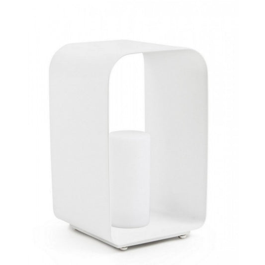 Lámpara LED con lámpara de pie RIDLEY Blanco 25x28x h45 cm