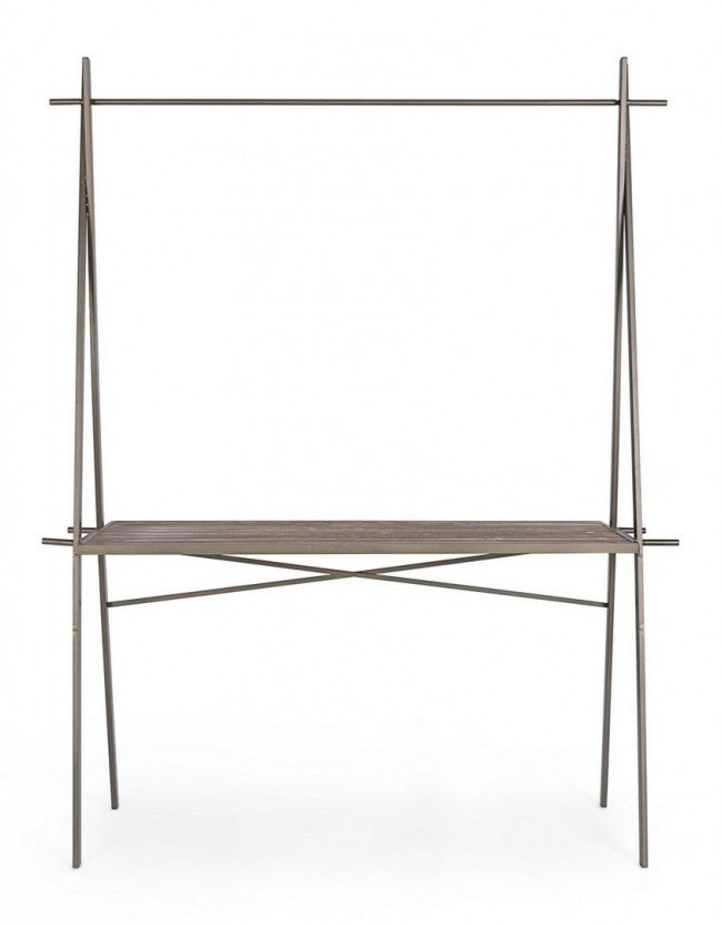 Mesa expositora industrial rectangular 98h cm