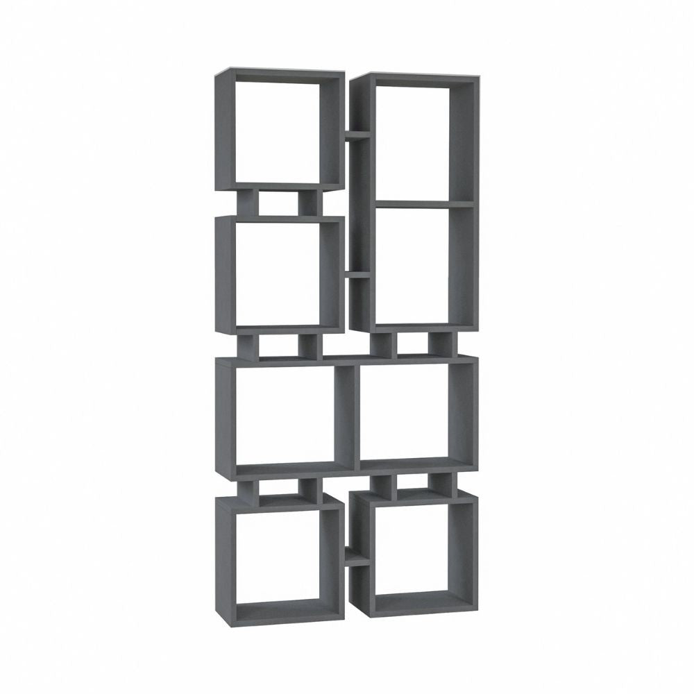 Librería Rail antracita doble cara 79x166,5