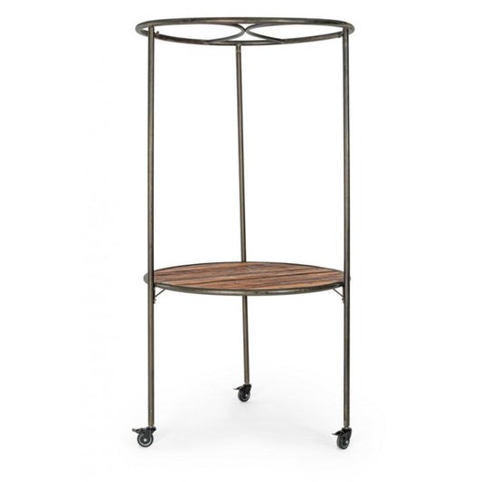 Expositor industrial con techo y ruedas D103X199h cm