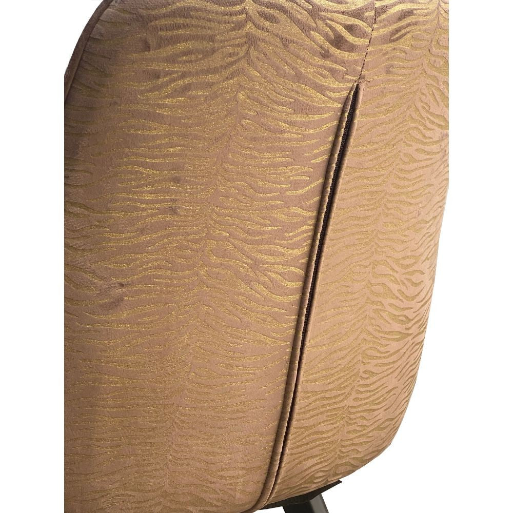 Silla acolchada Layla marrón